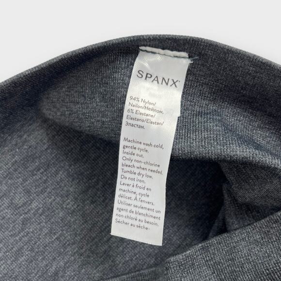 Spanx Look At Me Now Seamless Leggings Charcoal Gray XL - Picture 3 of 6